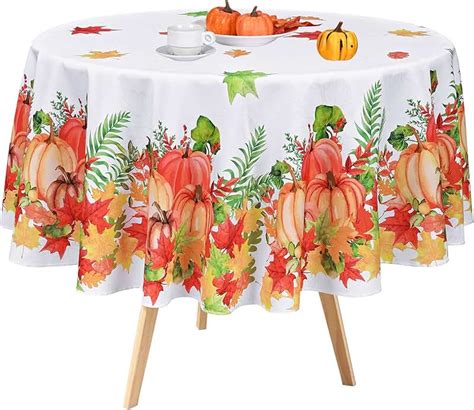 60 inch round autumn tablecloth